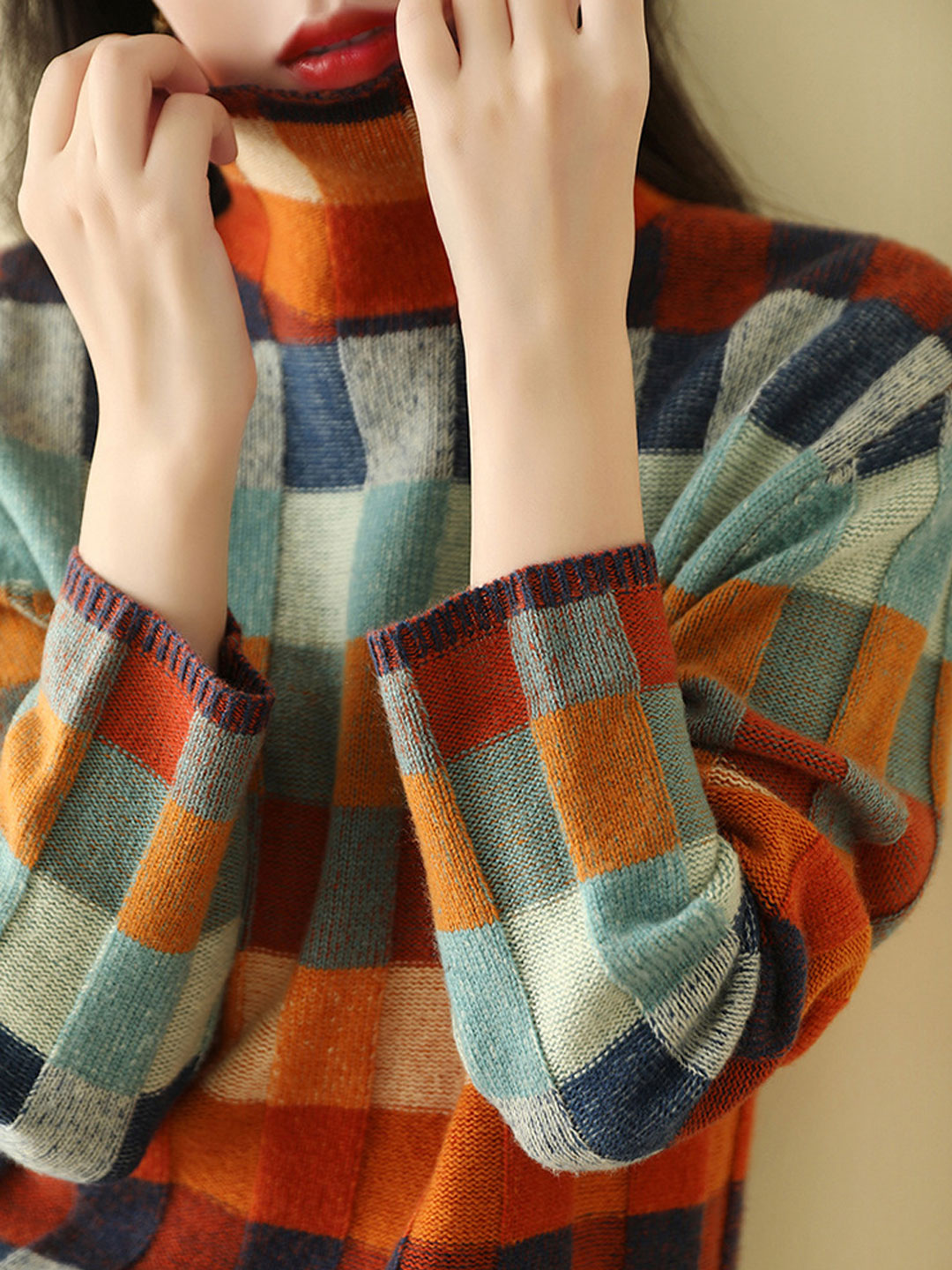 Caroline - Locker sitzender Rollkragenpullover