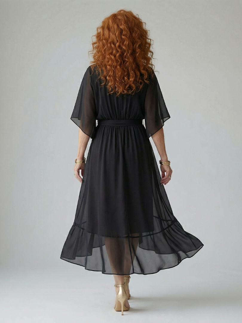 Elric - Midi Drapierte Robe