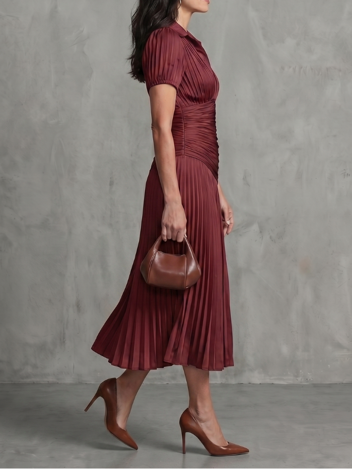 Theodora - Midikleid mit Faltenbund