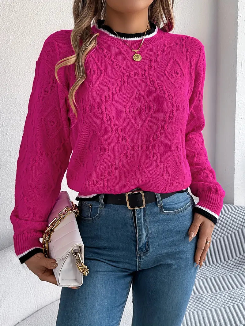 Verity - Eleganter gestreifter Pullover