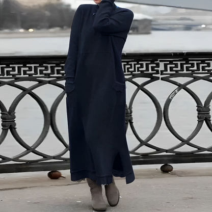 Gerda™| Lange Strickkleid