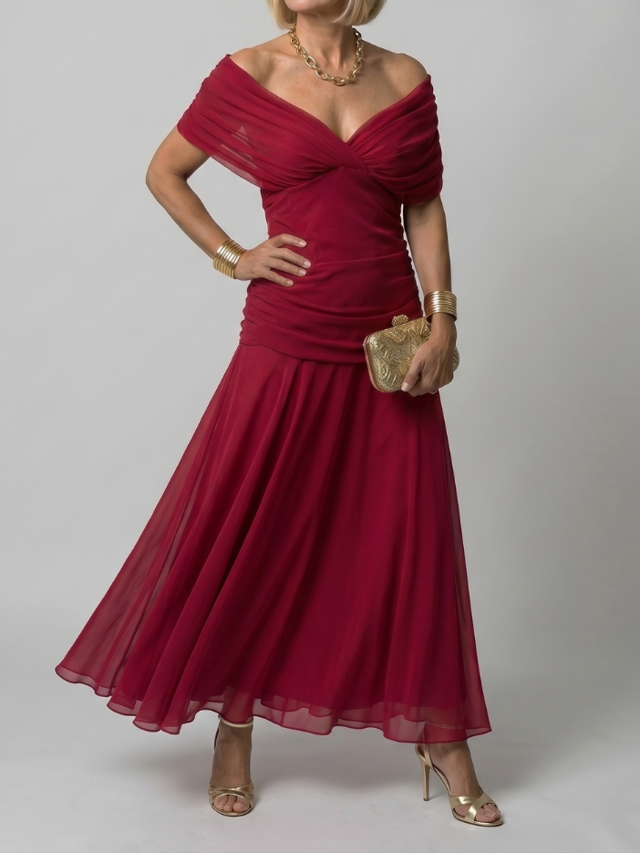 Elisabeth - Midikleid mit Schulterfreien Trägern