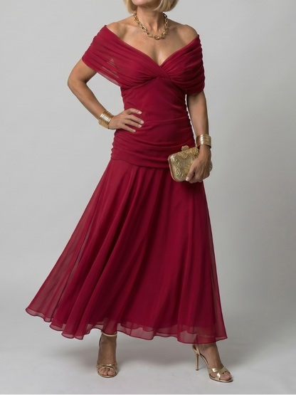 Elisabeth - Midikleid mit Schulterfreien Trägern