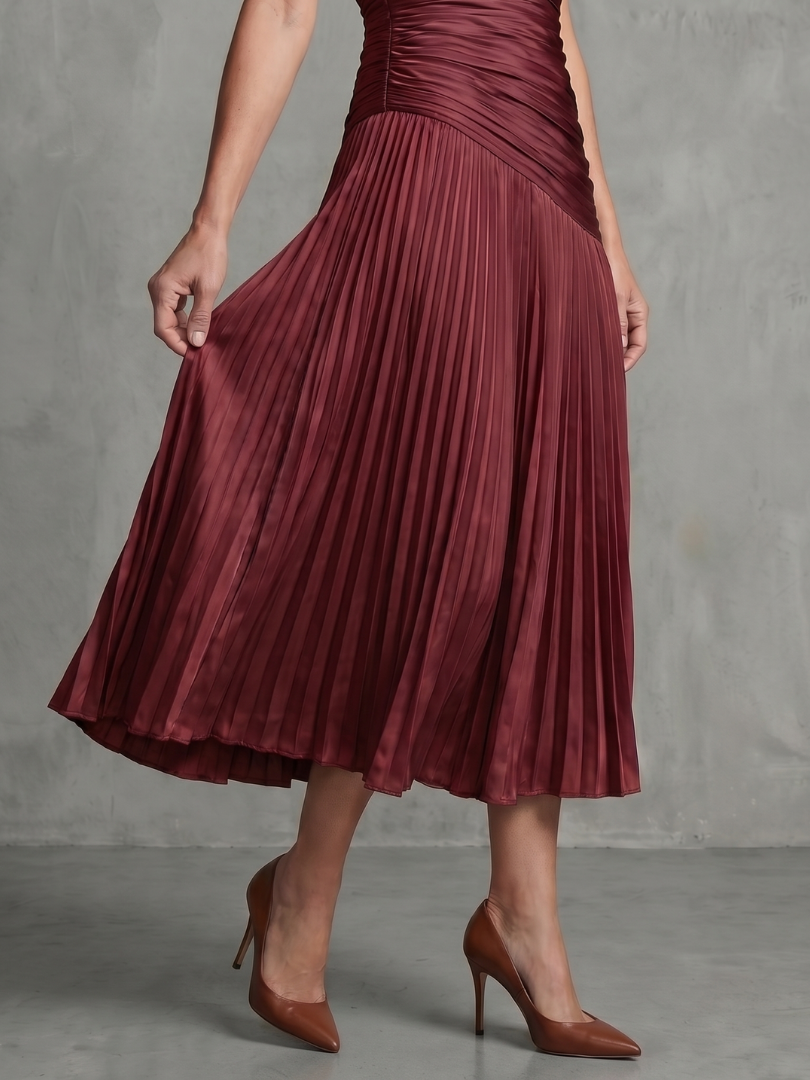 Theodora - Midikleid mit Faltenbund