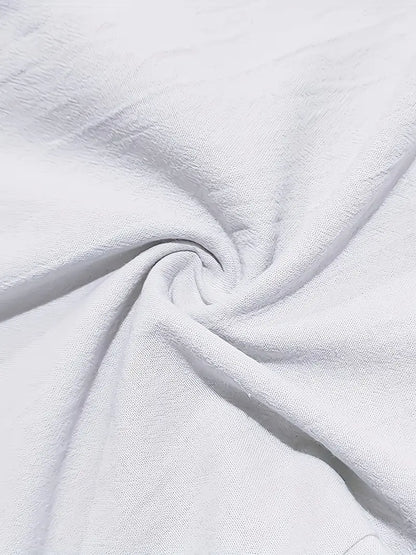 NICHOLS | WEITE LEINENHOSE MIT KORDEL
