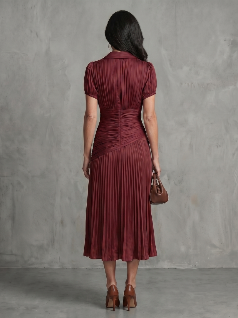 Theodora - Midikleid mit Faltenbund