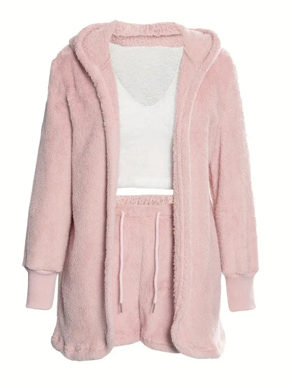 Kuschelige, weiche Damen Pyjama Set mit verschiedenen Farben