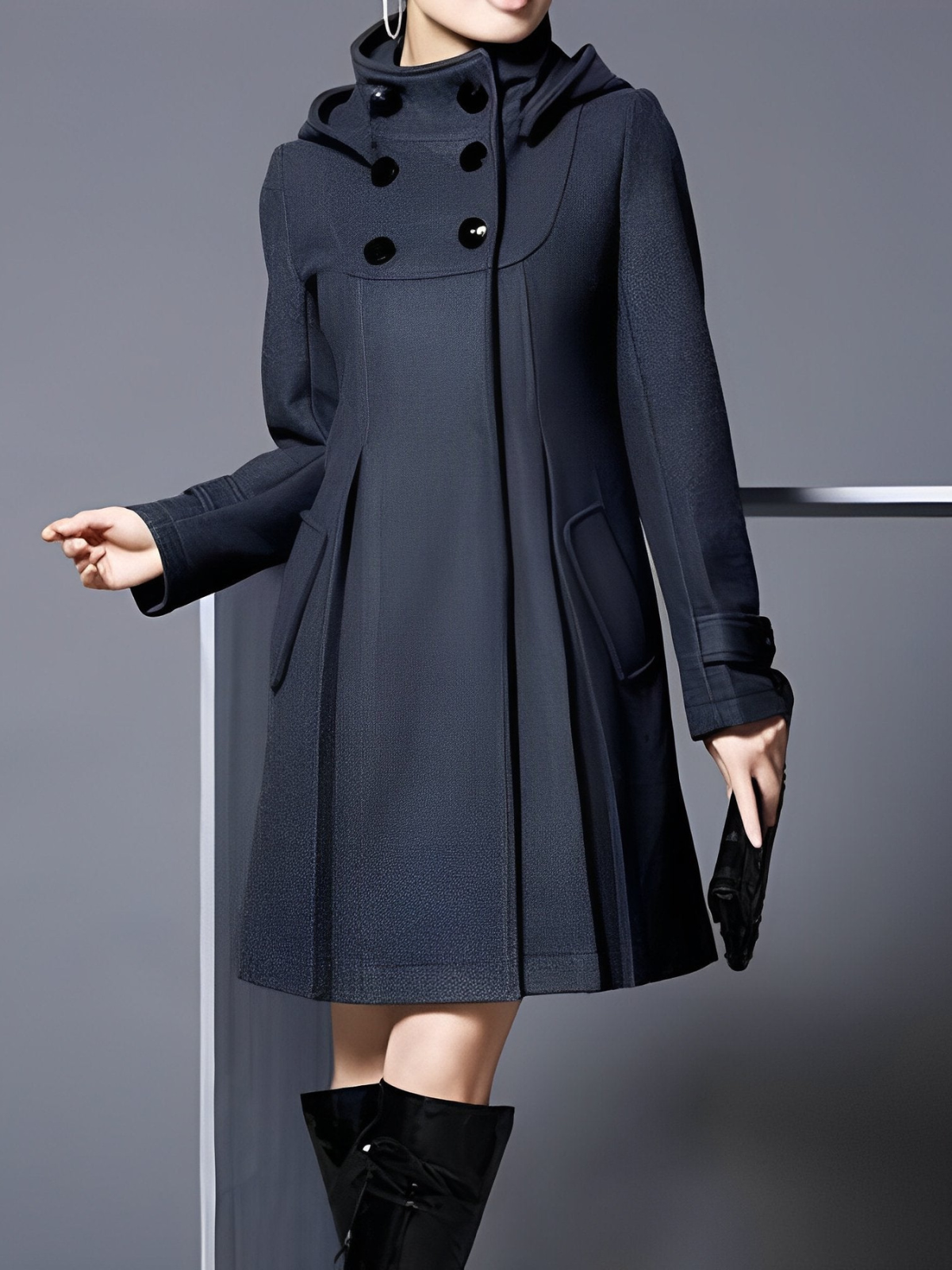 Belgravia Funnel-Neck Mantel