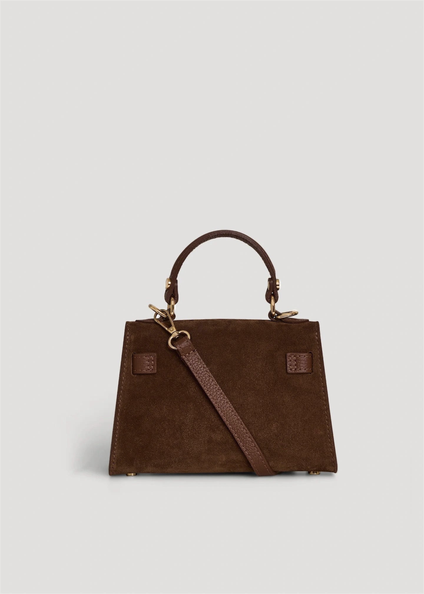 LINA MINI VELOURSLEDER DUNKLE SCHOKOLADE