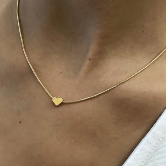 Goldene Mini Herz Halskette