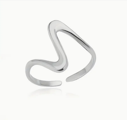 Wellen Designer Ring 18 Gold