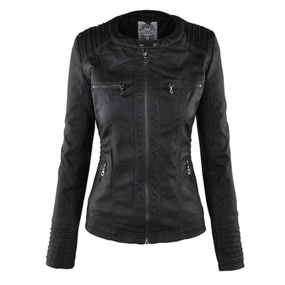 Gia - Leder-Bikerjacke