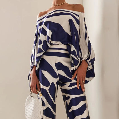 Sina | Damen Zweiteiliges Satin-Set