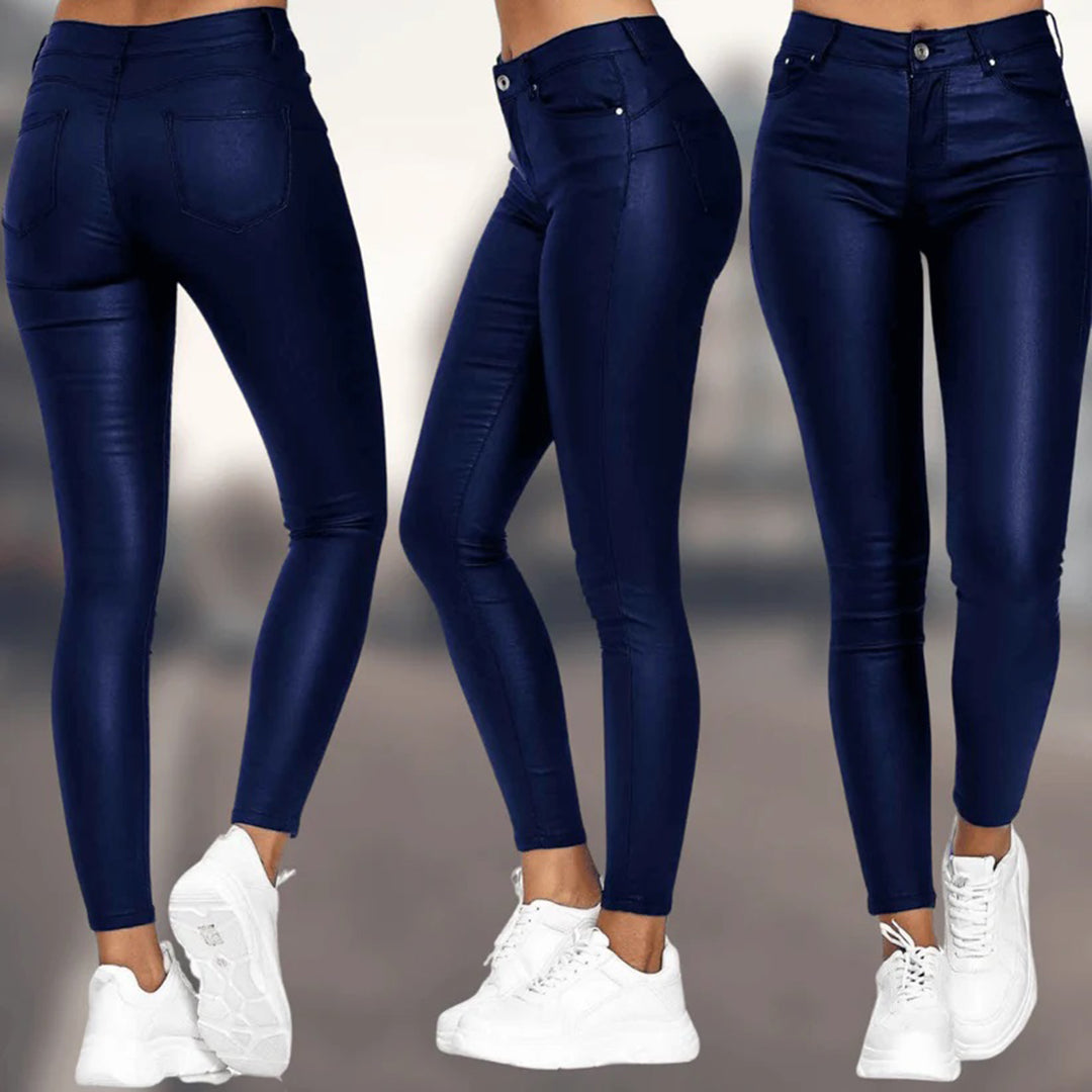 NOIR – Lederlook Hose