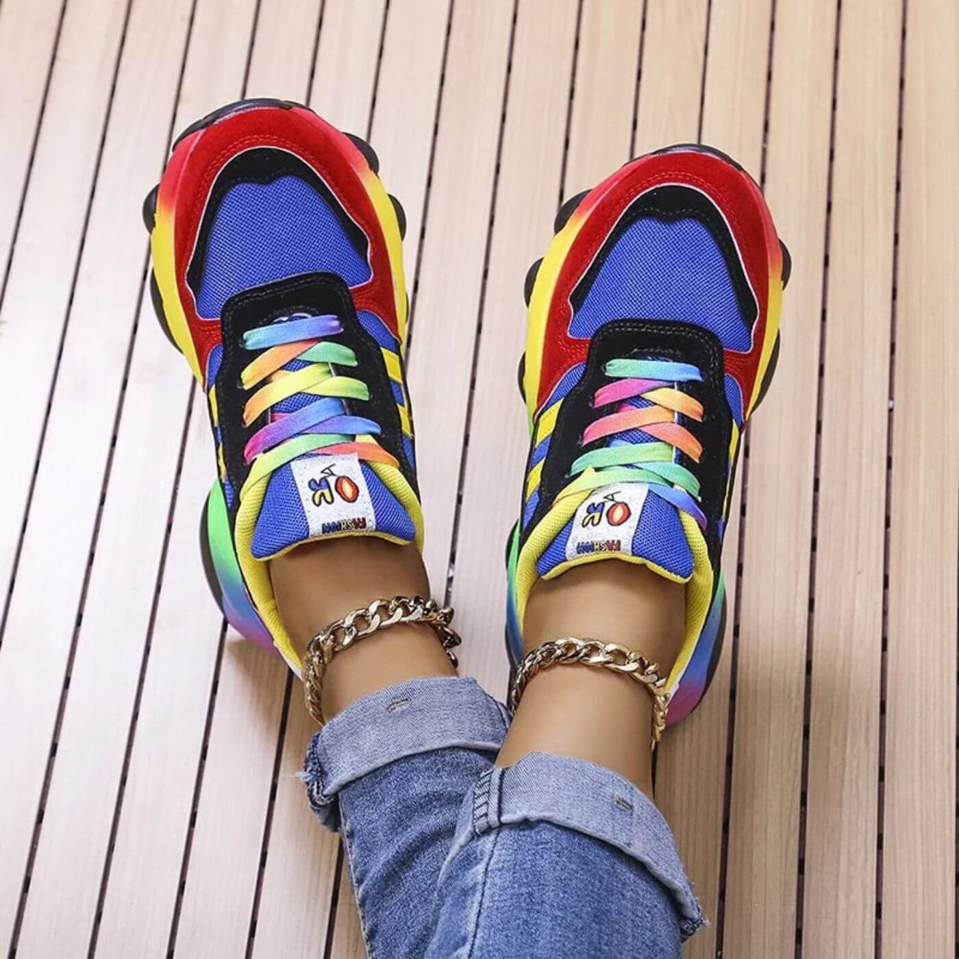 Cecilia - Bunte Orthopädische Sneaker