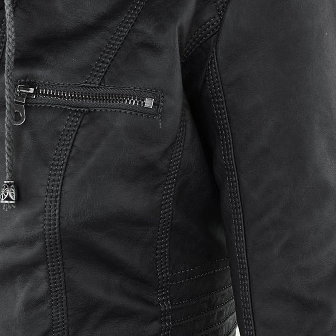Gia - Leder-Bikerjacke