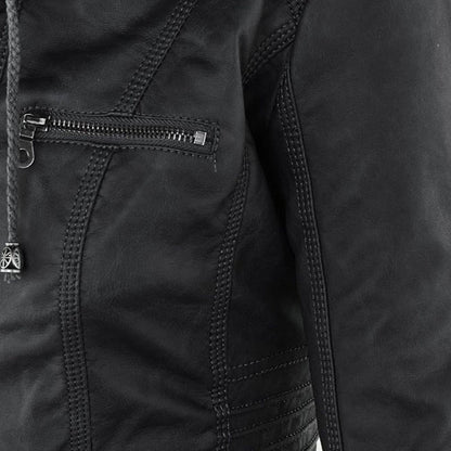 Gia - Leder-Bikerjacke