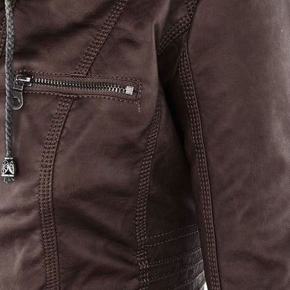 Gia - Leder-Bikerjacke