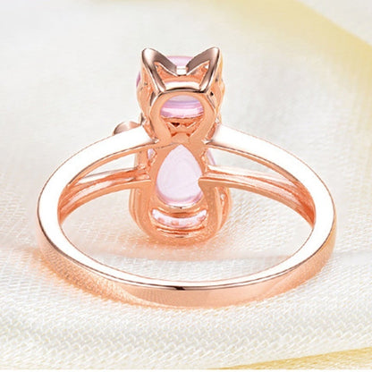 Ring Katze in Roségold
