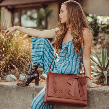 Bernadette – Schleifen-Satchel Handtasche