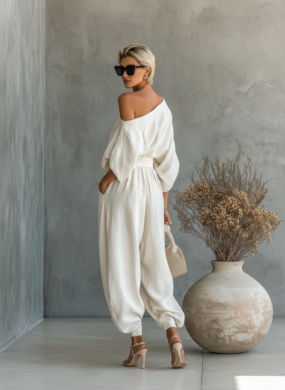 Odelise – Premium Leinen Zweiteiliges Set