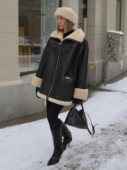 Lisa - Wärme Pelzmantel