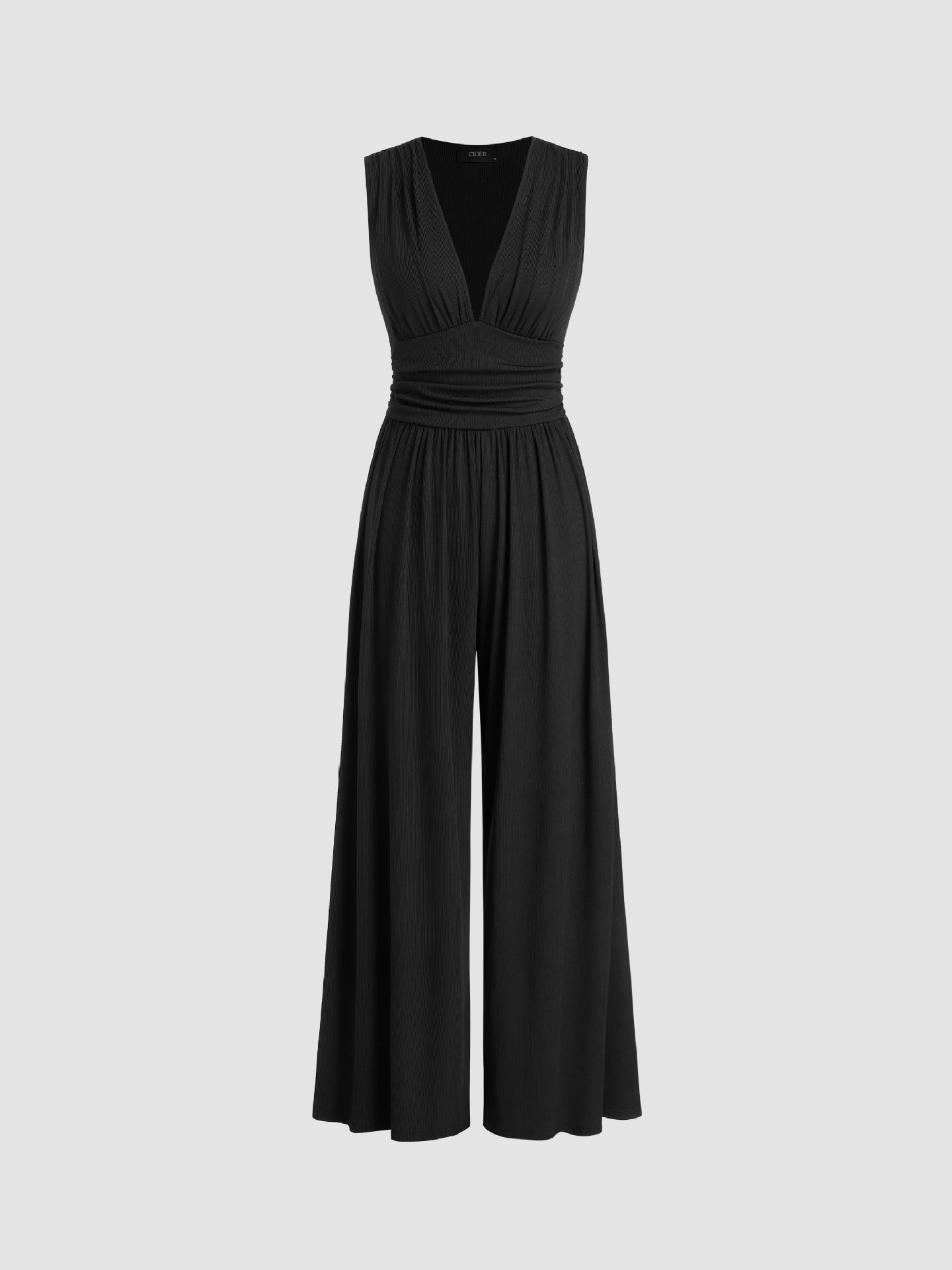 Wilma | Schicker, ärmelloser Jumpsuit mit weitem Bein