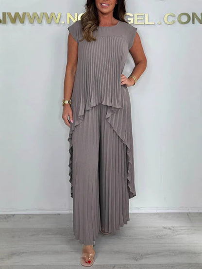 Mexie – Elegantes Plissee-Co-Ord-Set