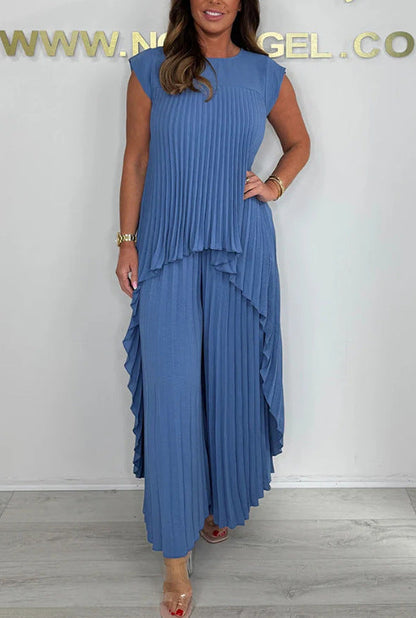 Mexie – Elegantes Plissee-Co-Ord-Set