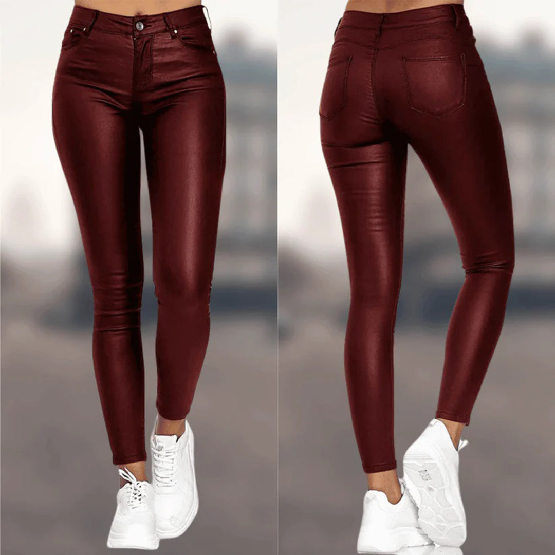 NOIR – Lederlook Hose
