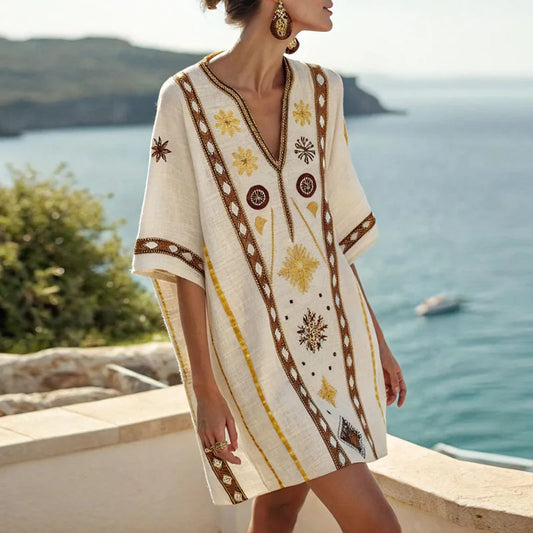 Vera - Elegantes und Bequemes Strandkleid für Sommertage
