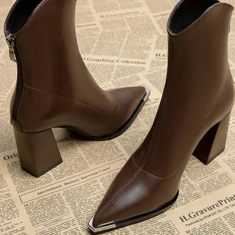 Michaela | Stiefel mit Chromspitze