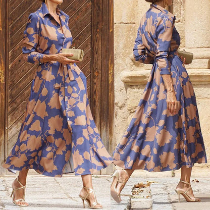 Lynn™ - Elegantes V-Ausschnitt Kleid für Damen
