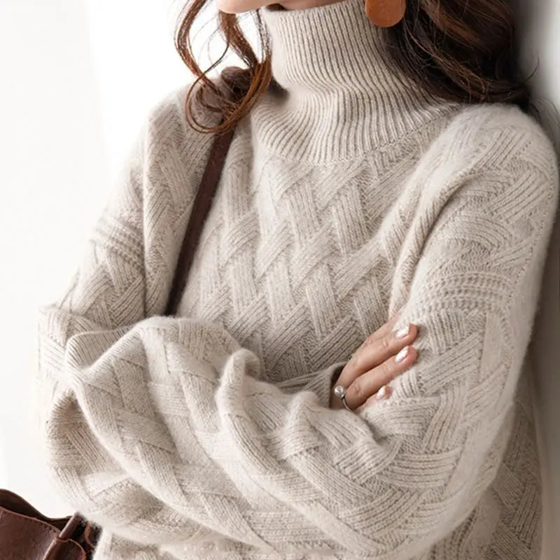 Cherry - Herbstlicher Rollkragenpullover