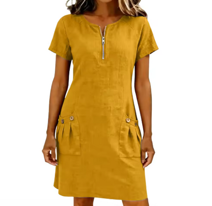 Adelise Sommerkleid mit V-Ausschnitt
