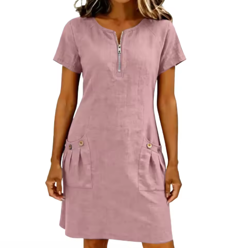 Adelise Sommerkleid mit V-Ausschnitt