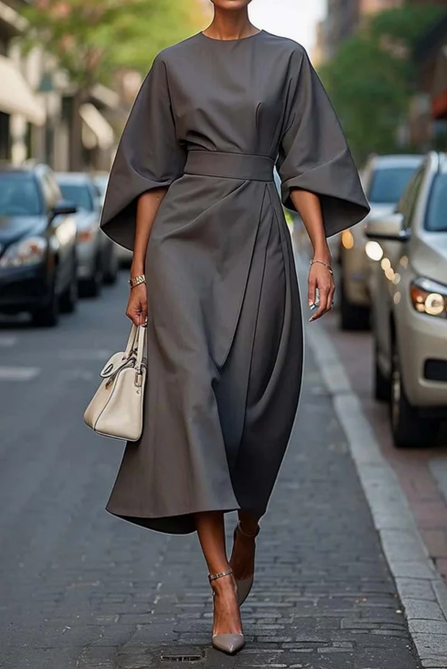 Vera | Luxuriöses Kleid mit Laternenärmeln