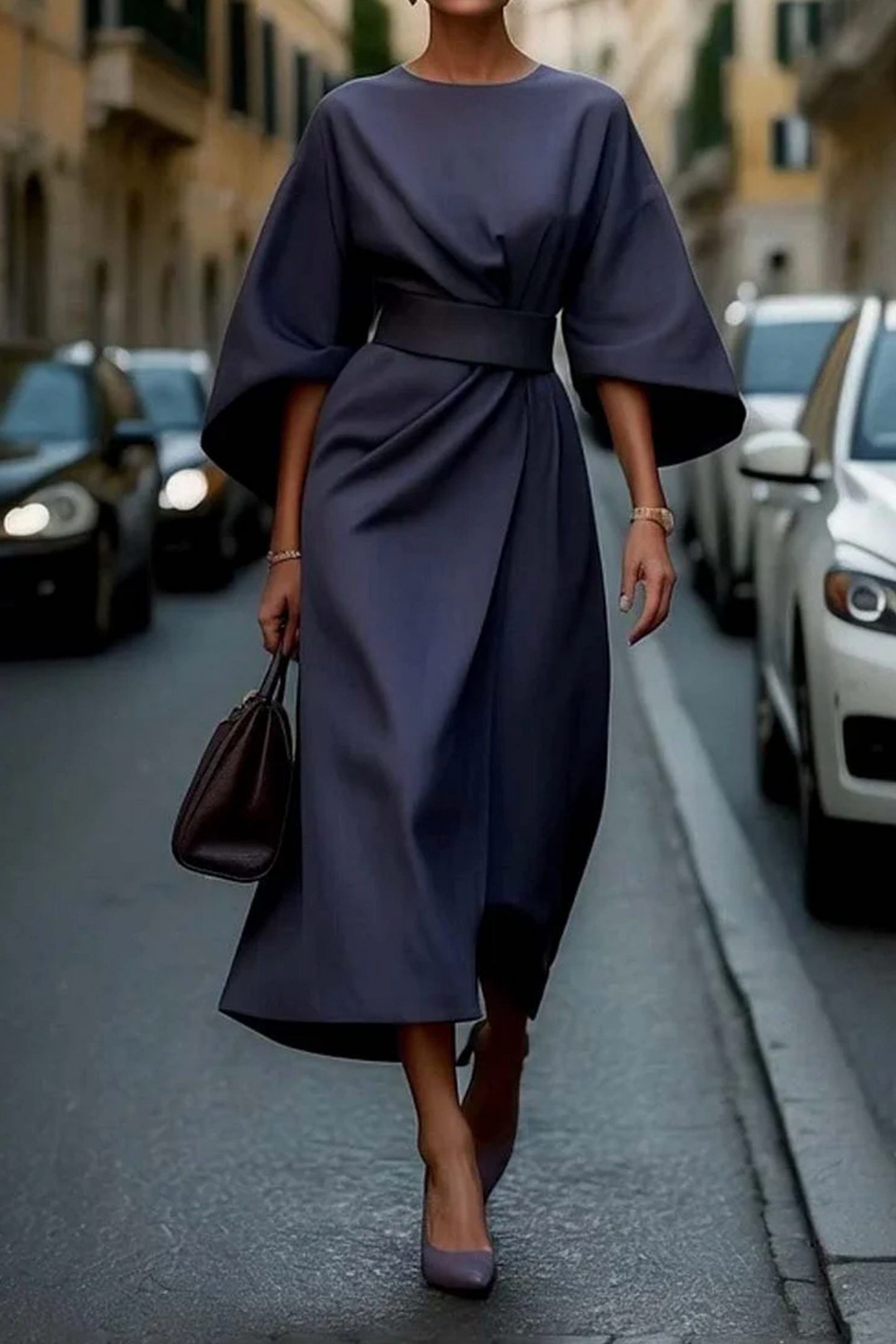Vera | Luxuriöses Kleid mit Laternenärmeln