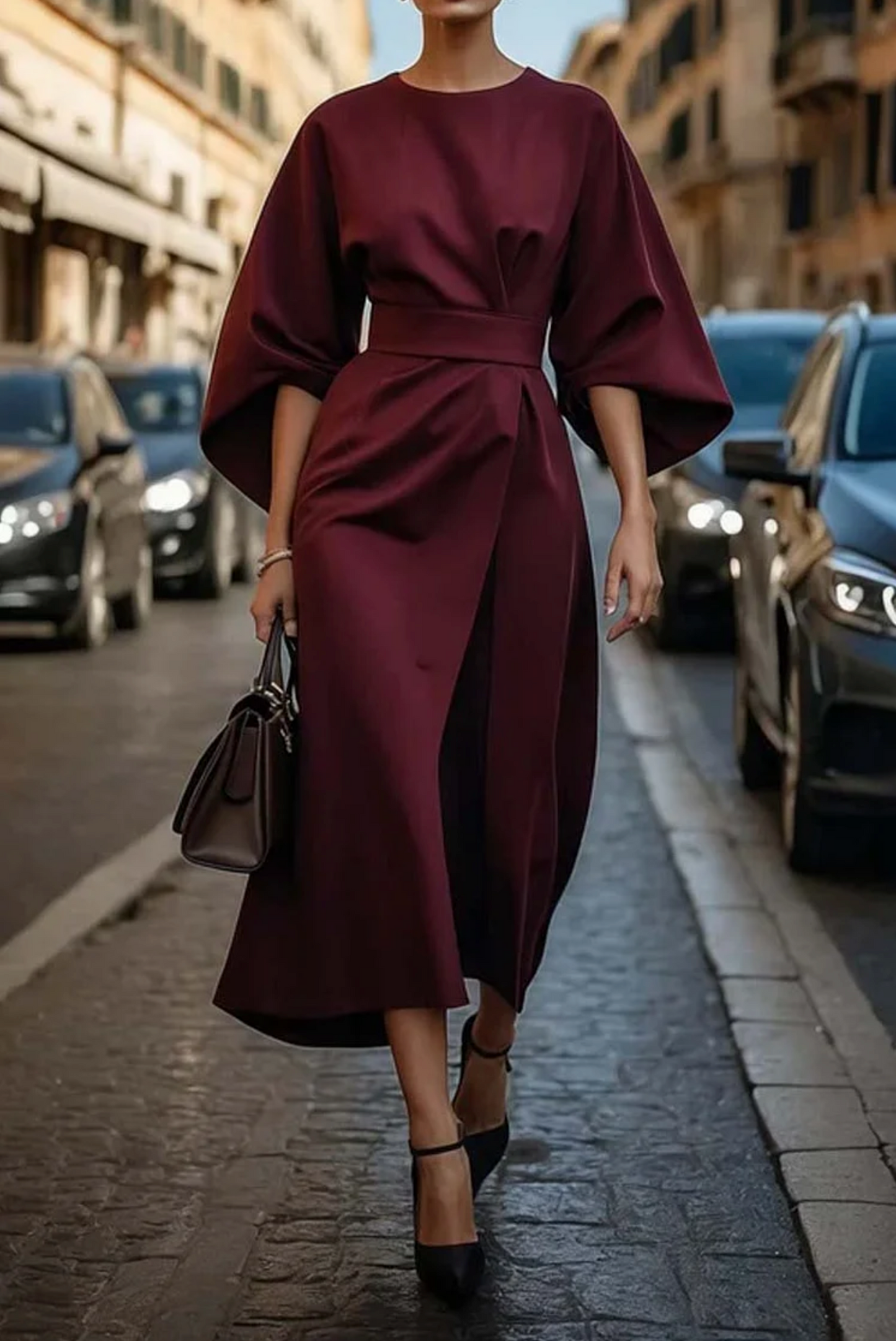 Vera | Luxuriöses Kleid mit Laternenärmeln