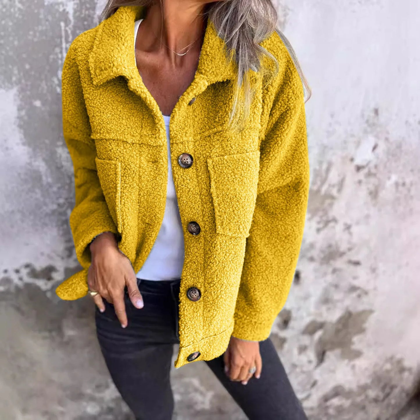 Dion - Kurze Jacke mit Manschetten