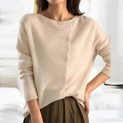 Kyra - Elegante Knopf-Strickjacke