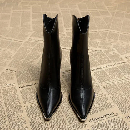 Michaela | Stiefel mit Chromspitze