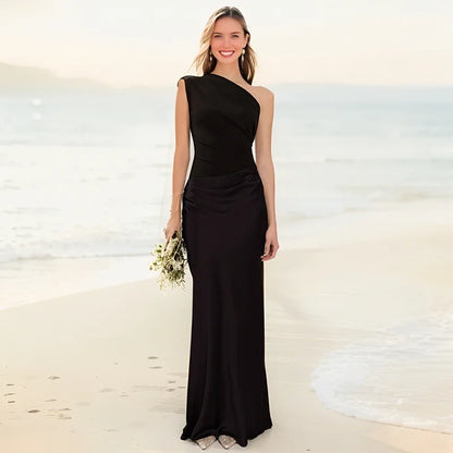Maxikleid mit Schuldgefühl aus Satin