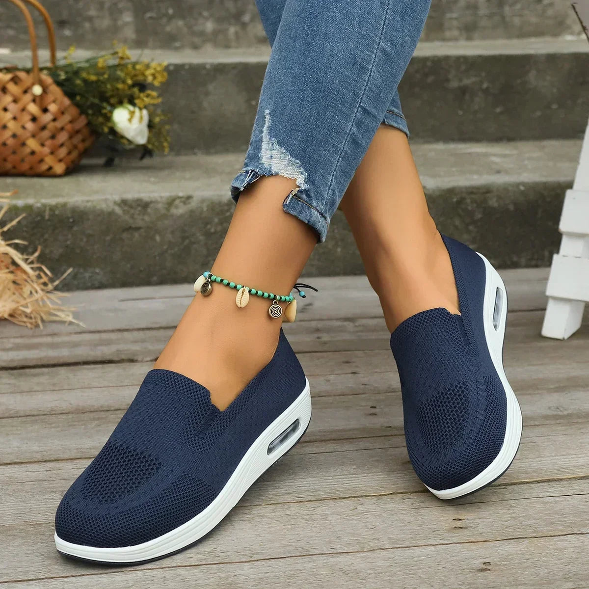 Trixie™ Plateau-Sneaker aus Mesh