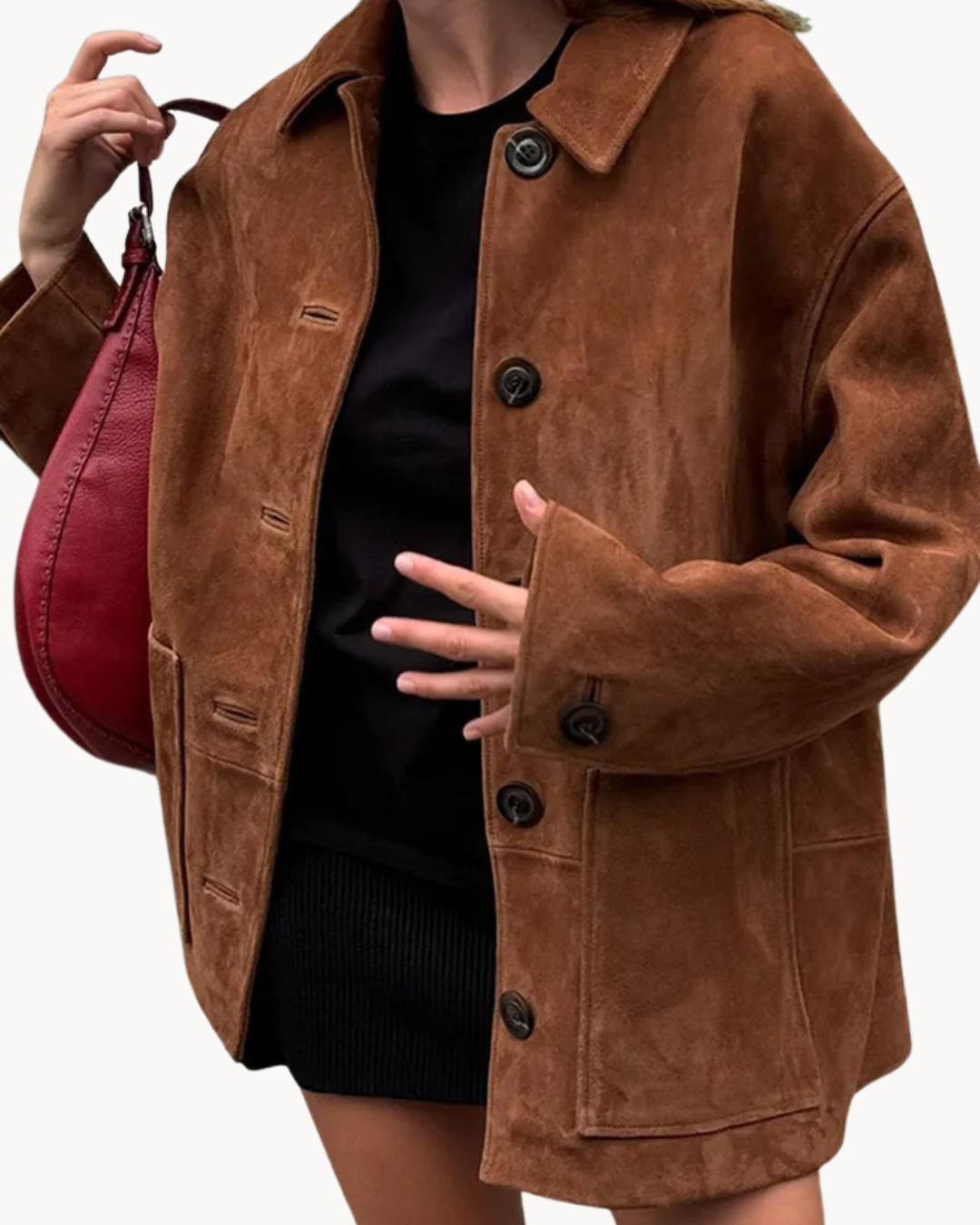 Paola Wildleder-Blazer