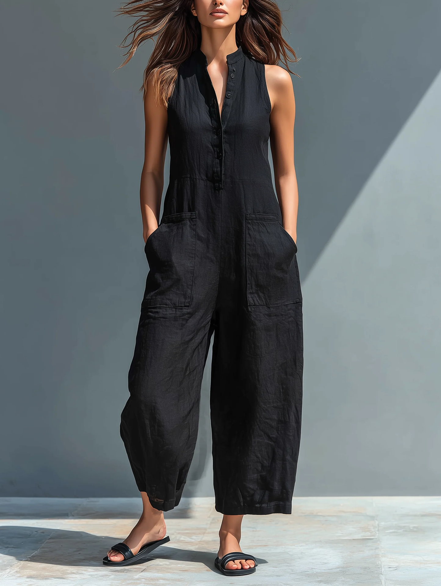 Lotte™ - Ärmelloser minimalistischer Jumpsuit