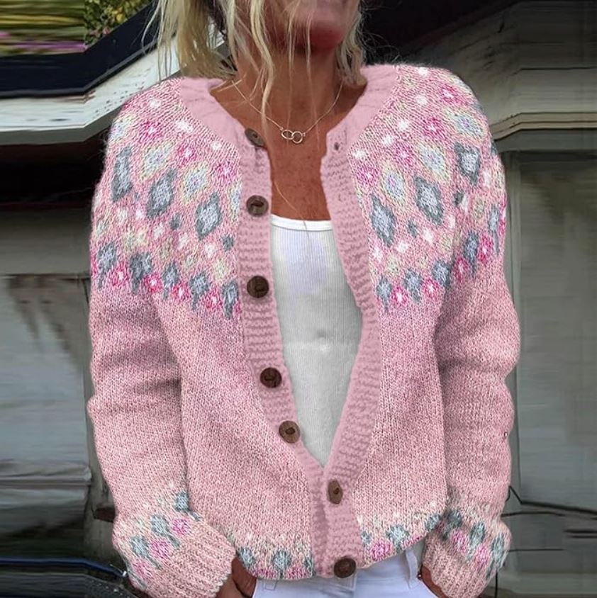 Michelle - Stylischer bedruckter Pullover