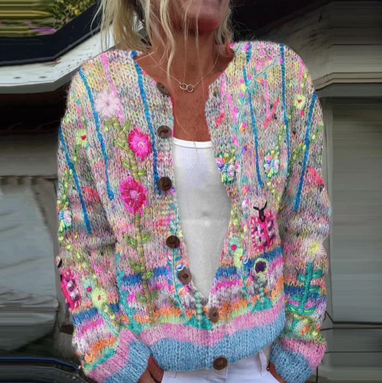 Michelle - Stylischer bedruckter Pullover