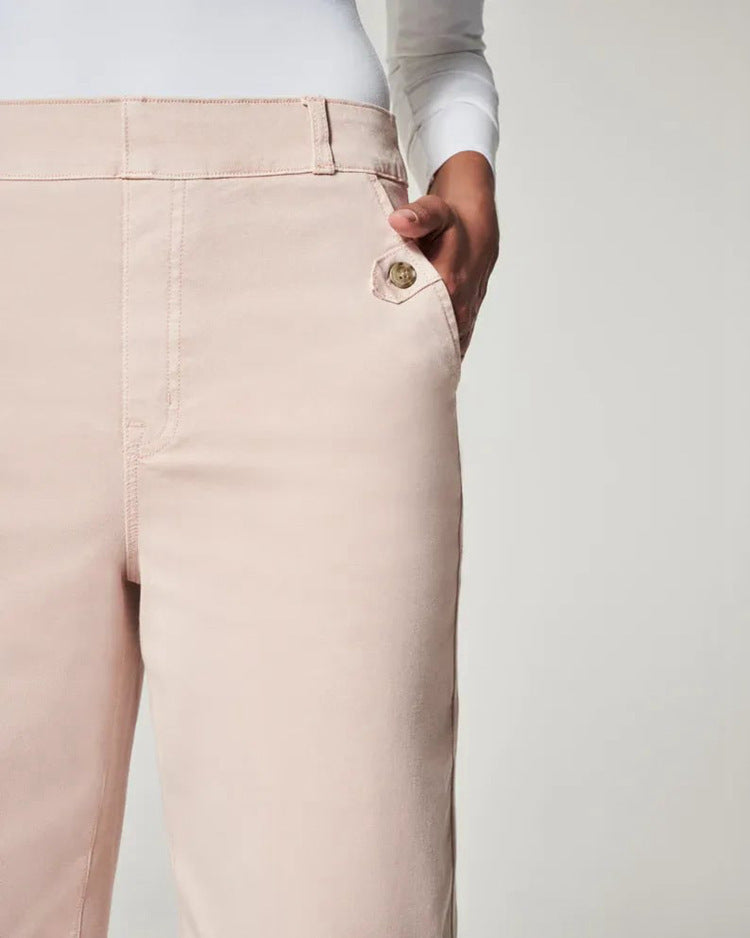 Stretch Twill Cropped Weithose