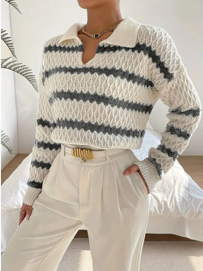 Matilda - Klassischer gestreifter Pullover